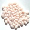 60 8x6mm Flat Oval Rosary Beads - Satin Light Pink with Cross